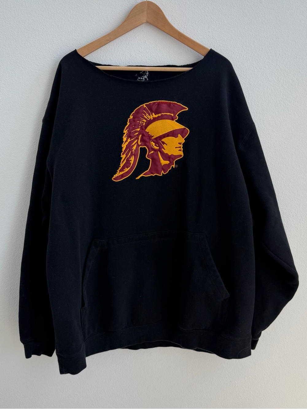 USC Trojans off-the-shoulder sweatshirt
